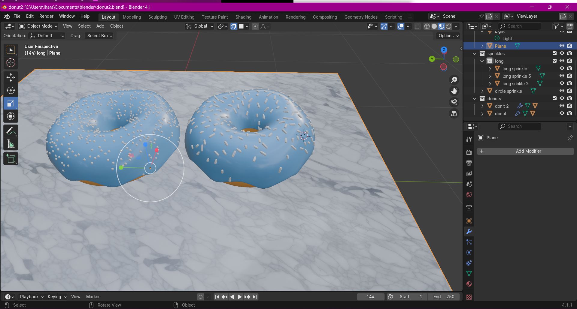 donuts in progress